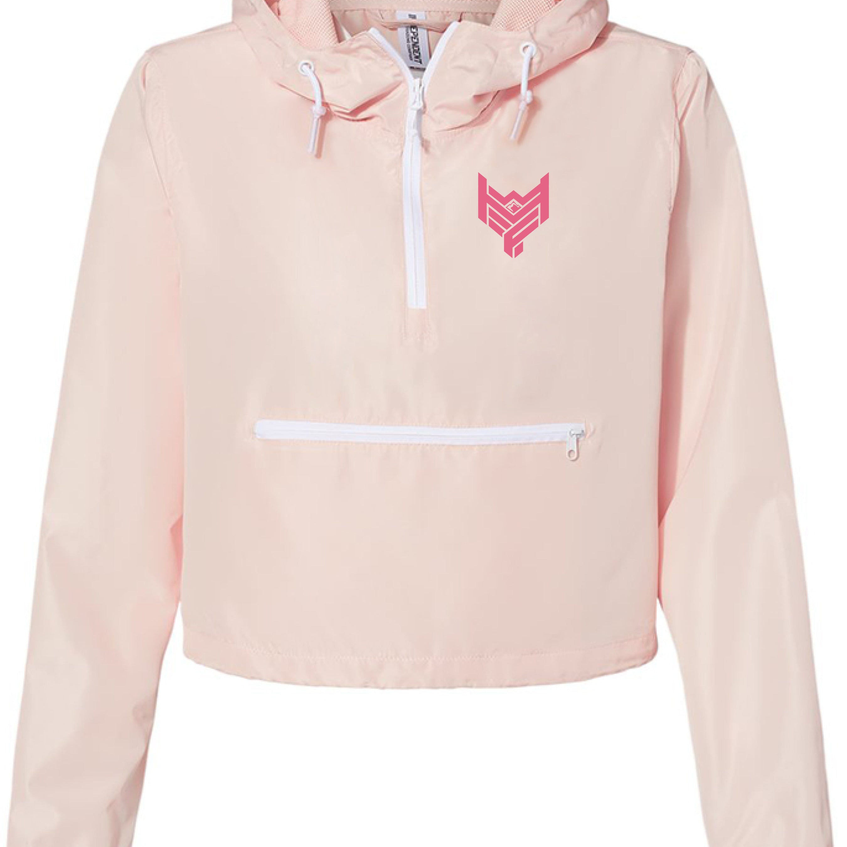 Blush/ White Zipper - FRONT